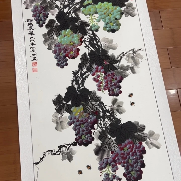 国画纯手绘手工国画作品福利180/80