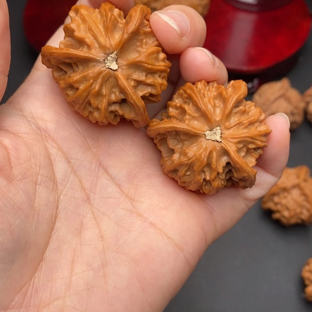 小***智文玩核桃盘山三棱修尖打底37