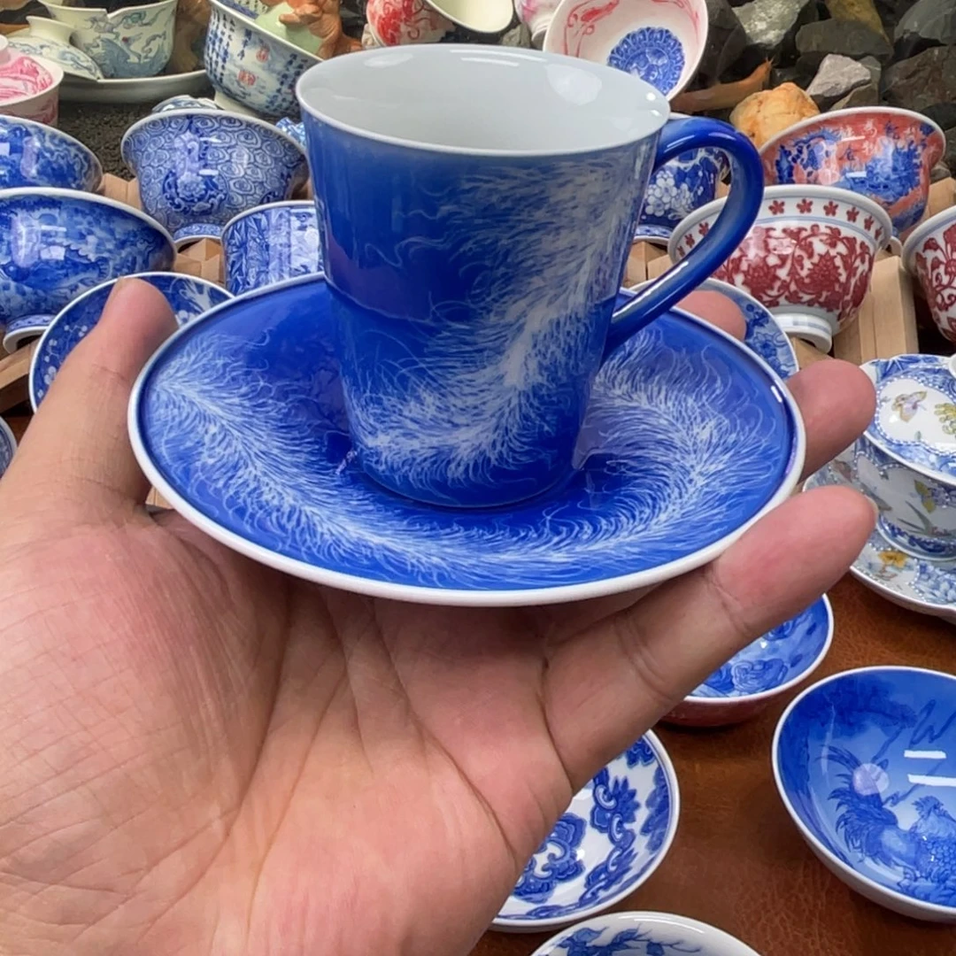 陶月楼 柴窑 羽毛咖啡杯