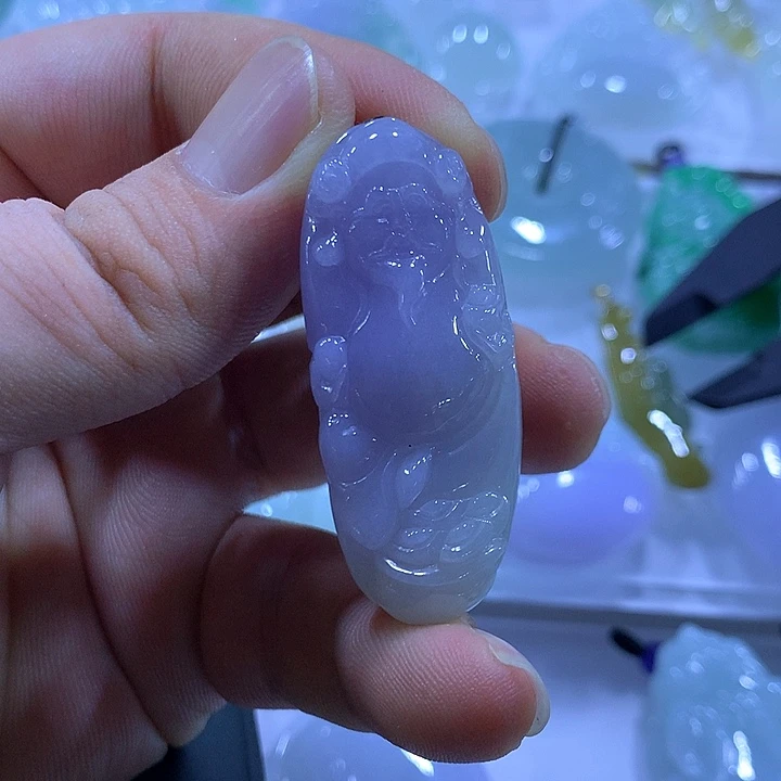 颈饰未镶嵌翡翠天然翡翠A货吊坠