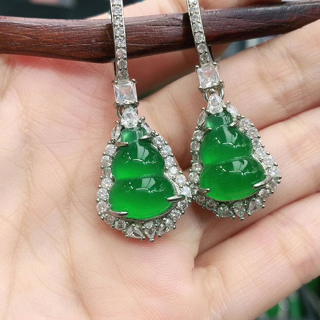 合金耳坠玛瑙/玉髓