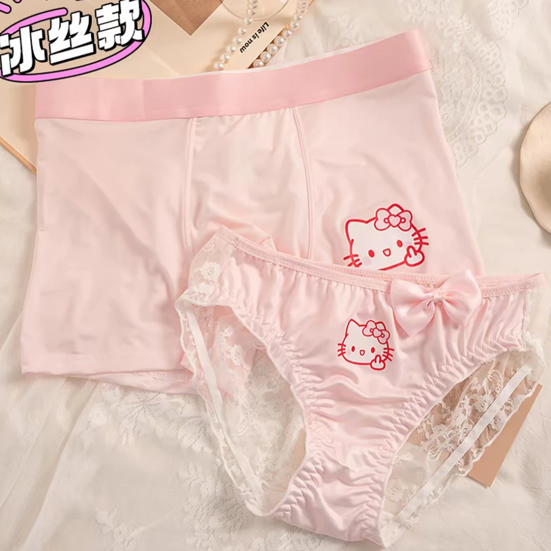多款情侣内裤日系可爱花边郁金香棉档卡通简约新款大码印花系带