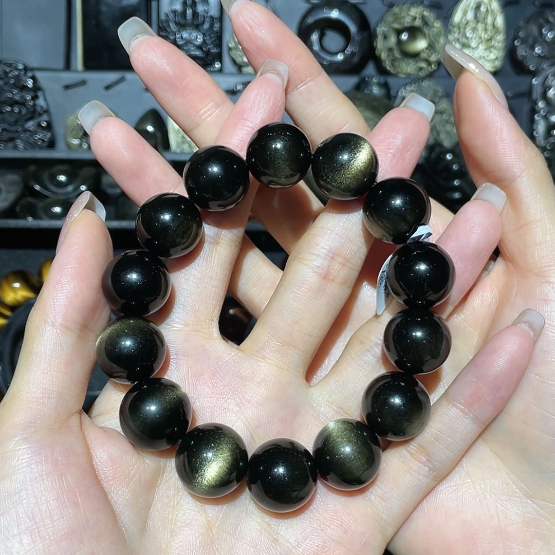 【闪购商品】未镶嵌黑曜岩手链