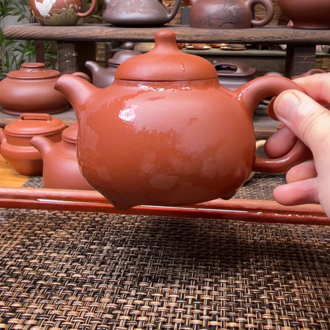 茶壶紫砂宜兴原矿紫砂手工制370