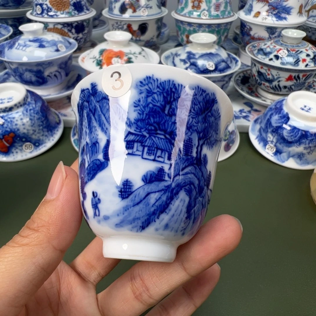 陶瓷景德镇纯手工纯手绘茶具木木3