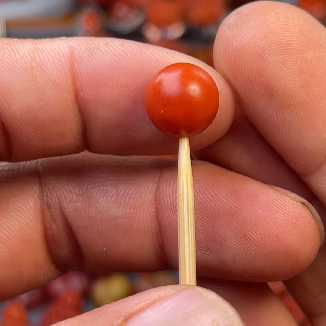 南红玛瑙保山精工圆珠卡11mm未镶嵌