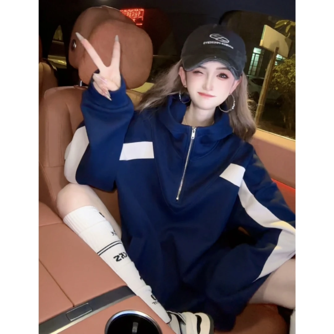 【INCC】2024早秋新款加绒卫衣ins美式字母设计感休闲上衣