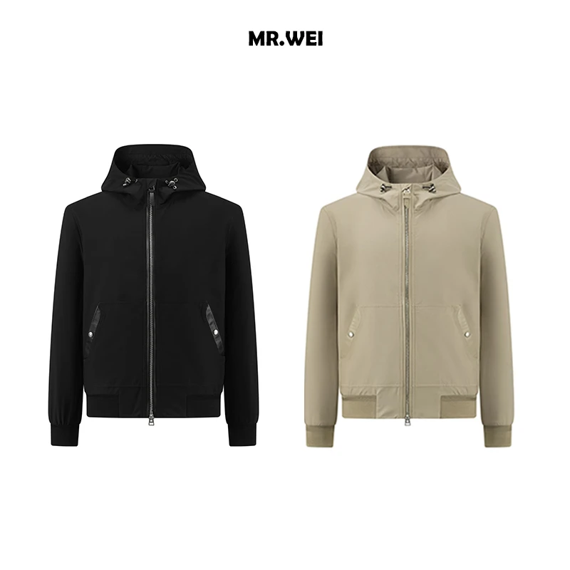 T*F方向）杜邦公司三防面料  春季男士休闲时尚连帽夹克外套