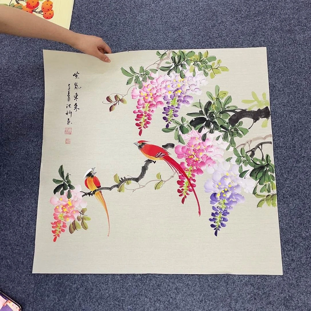 国国画作品小姐姐放漏…