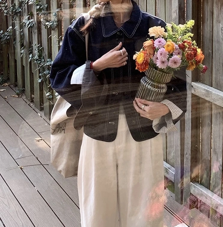 【罗马春日】大林自制 酵洗定色高定牛仔外套