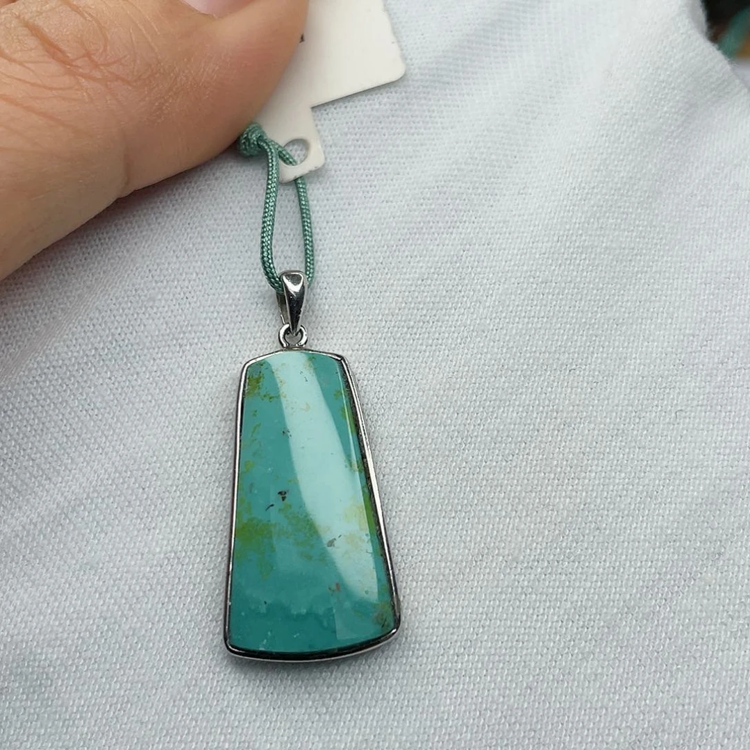 绿松石珠宝奇石银S925镶嵌