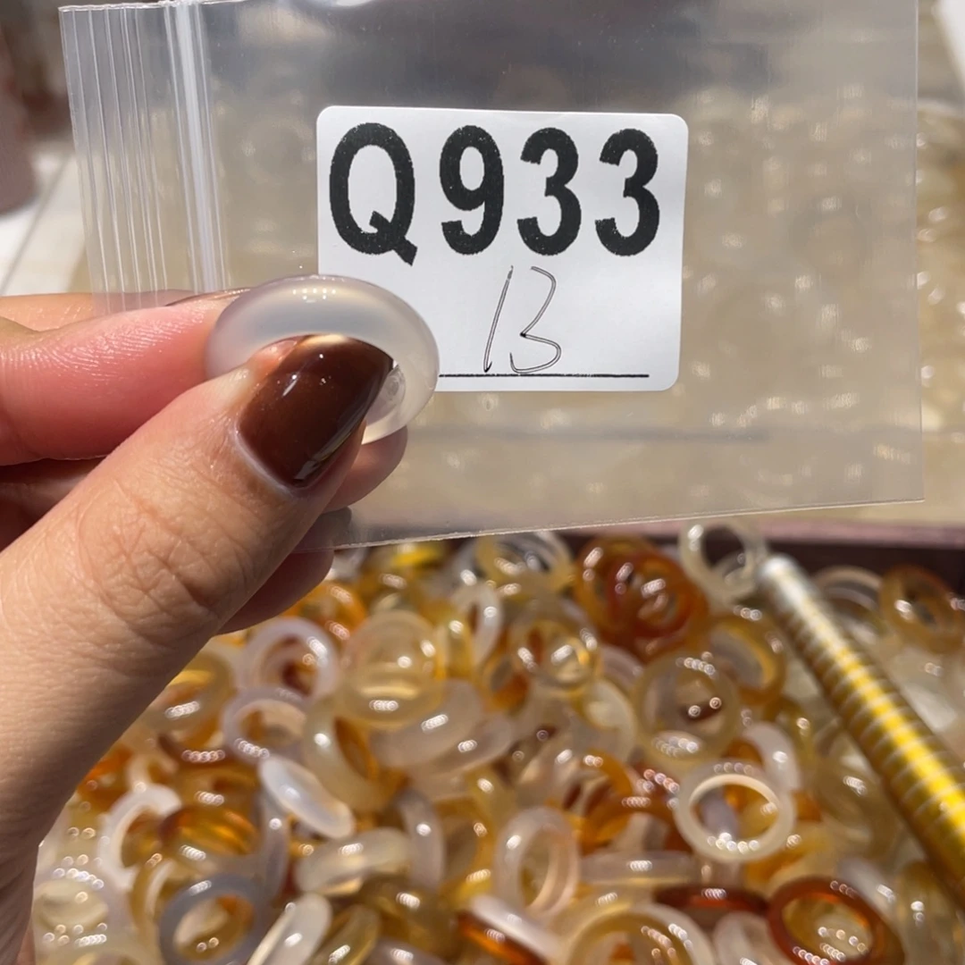 玛瑙/玉髓未镶嵌戒指933