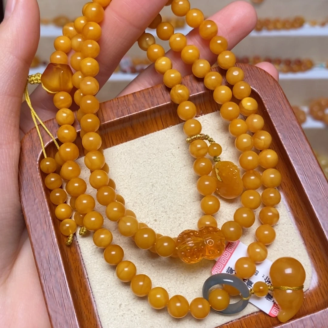 【闪购商品】未镶嵌蜜蜡手链手串