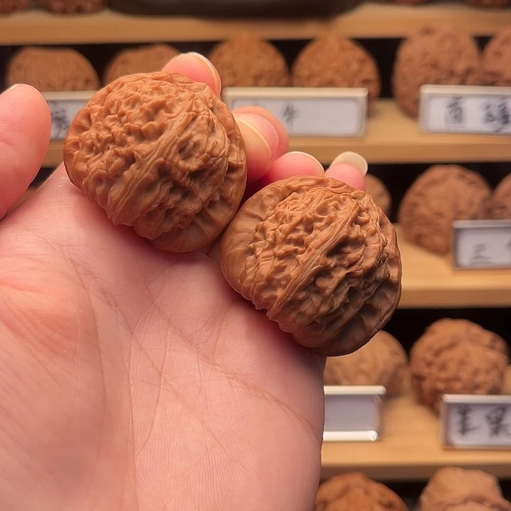 把件文玩核桃40白狮子