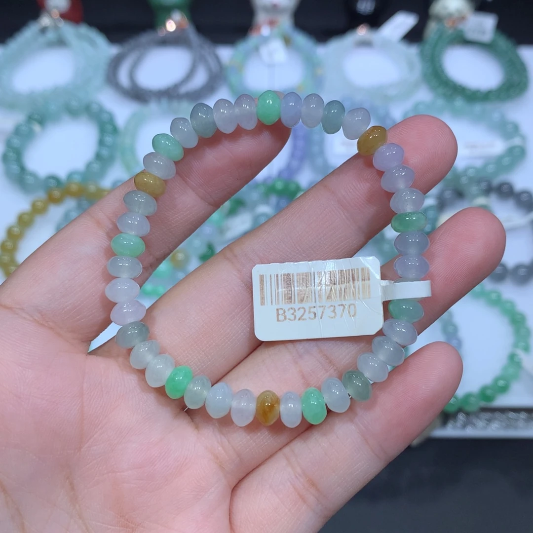 未镶嵌手串翡翠天然