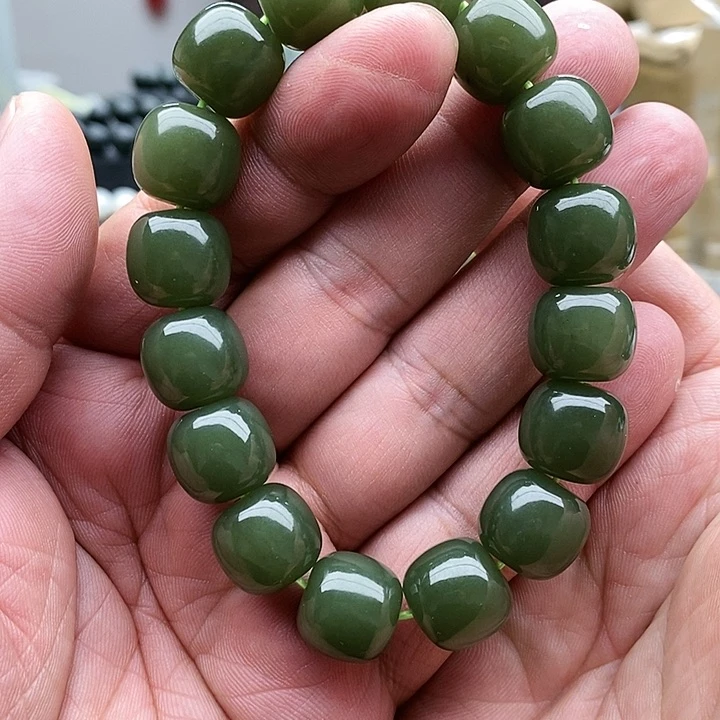 【闪购商品】未镶嵌手链和田玉14青黄口