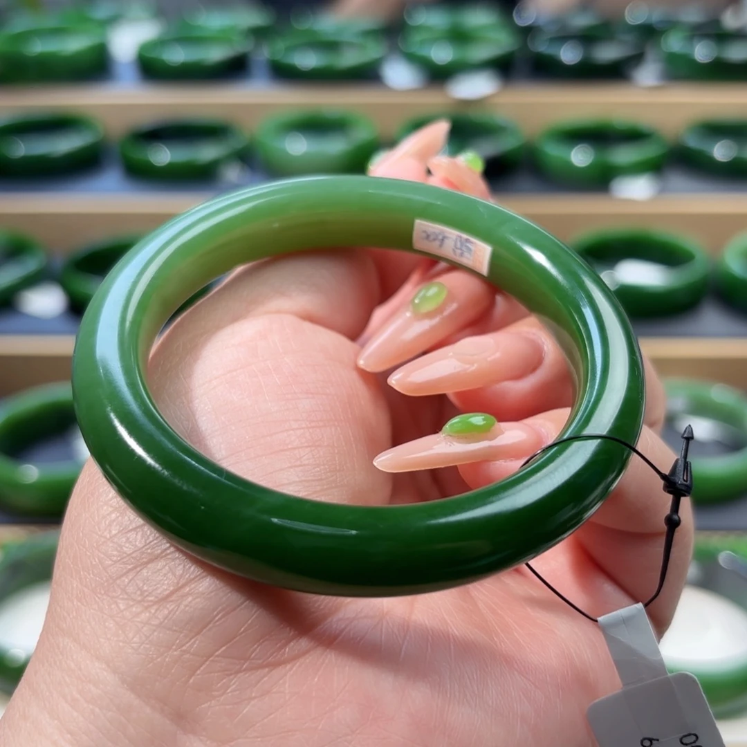 和田玉未镶嵌手镯58-59