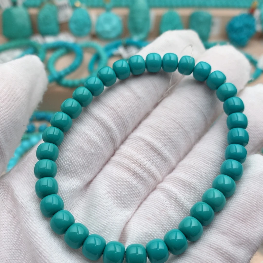 绿松石未镶嵌珠宝奇石6.3mm