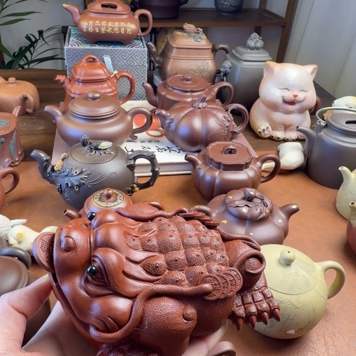 紫砂茶壶紫砂金蟾