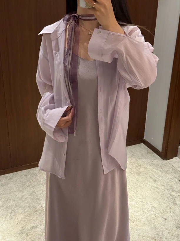 【吴梦菲】舒适·休闲宽松长款外套设计感