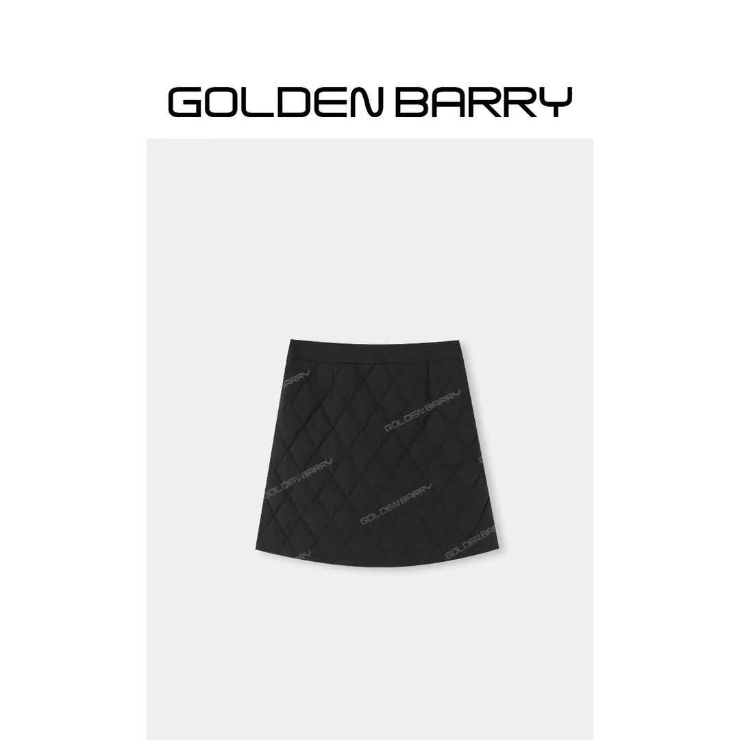 GOLDENBARRY|311300绗棉A字短裙