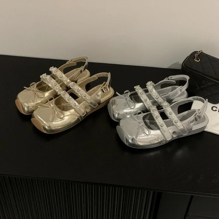 【运费险】法式圆头玛丽珍凉鞋方头时装凉鞋百搭平底鞋玛丽珍