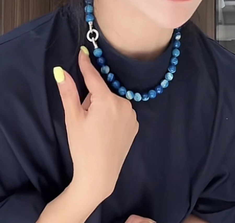 合金项链 lulu-小众复古项链设计款锁骨链小众脖颈链