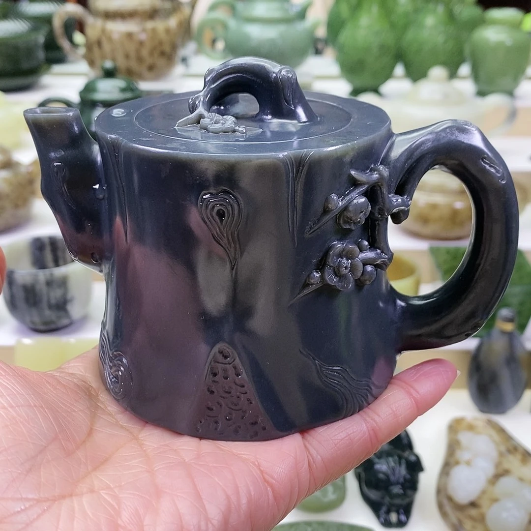 和田玉茶壶未镶嵌250m l