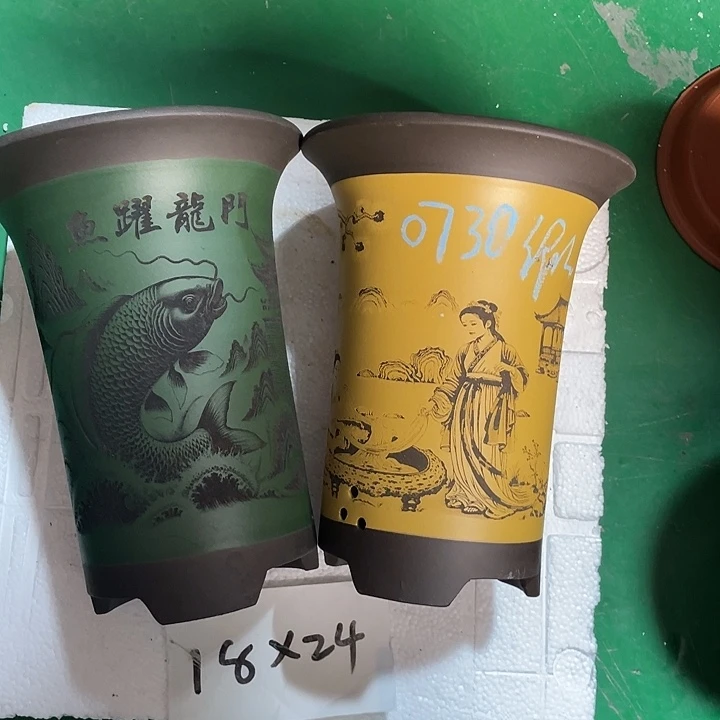 燕***子紫砂花盆微瑕中号