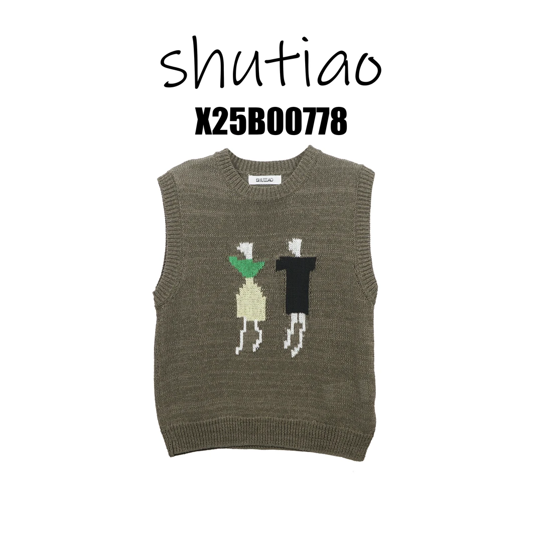 【SHUTIAO】2025春夏：新款小众设计款马甲X25B00778