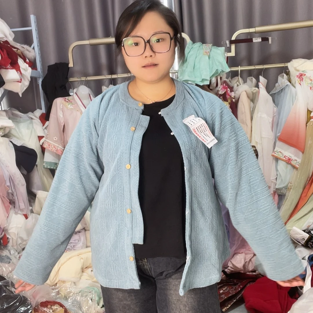 秋款蓝色飞机袖s m l Xl 备注尺码