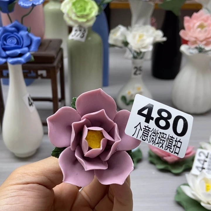 陶瓷手工制作陶瓷花