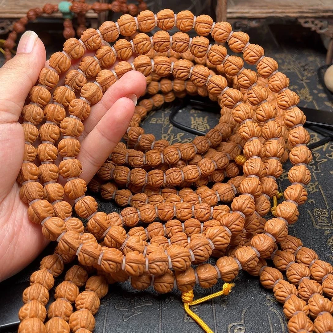 桃核吊坠小金豆108