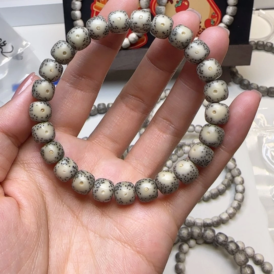 星月菩提手串石玉黄金瞳大眼睛9×8
