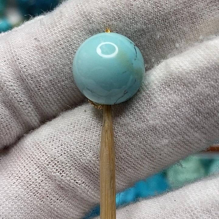 绿松石未镶嵌天然原矿 地大质检