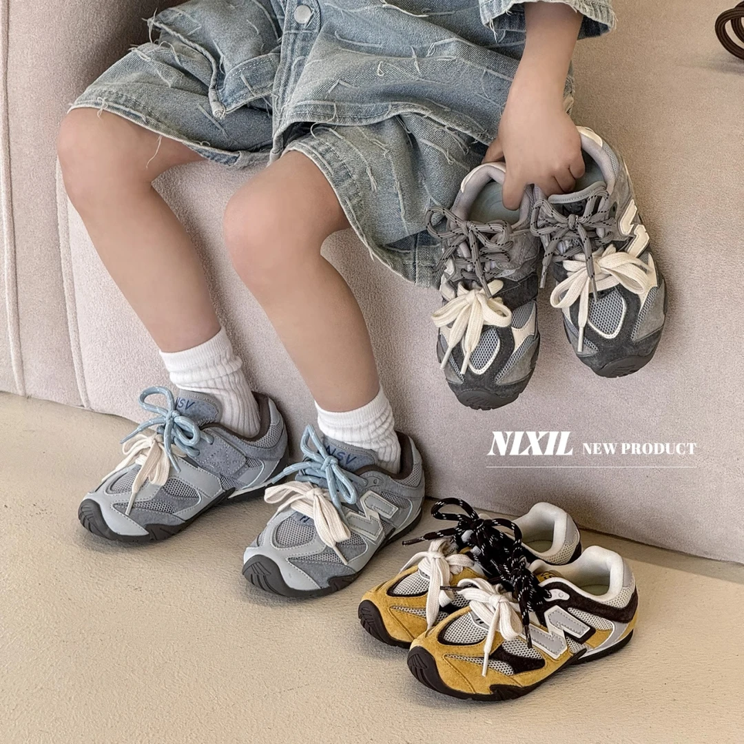 儿童夏季新款运动鞋男女童单网童鞋透气柔软舒适9205