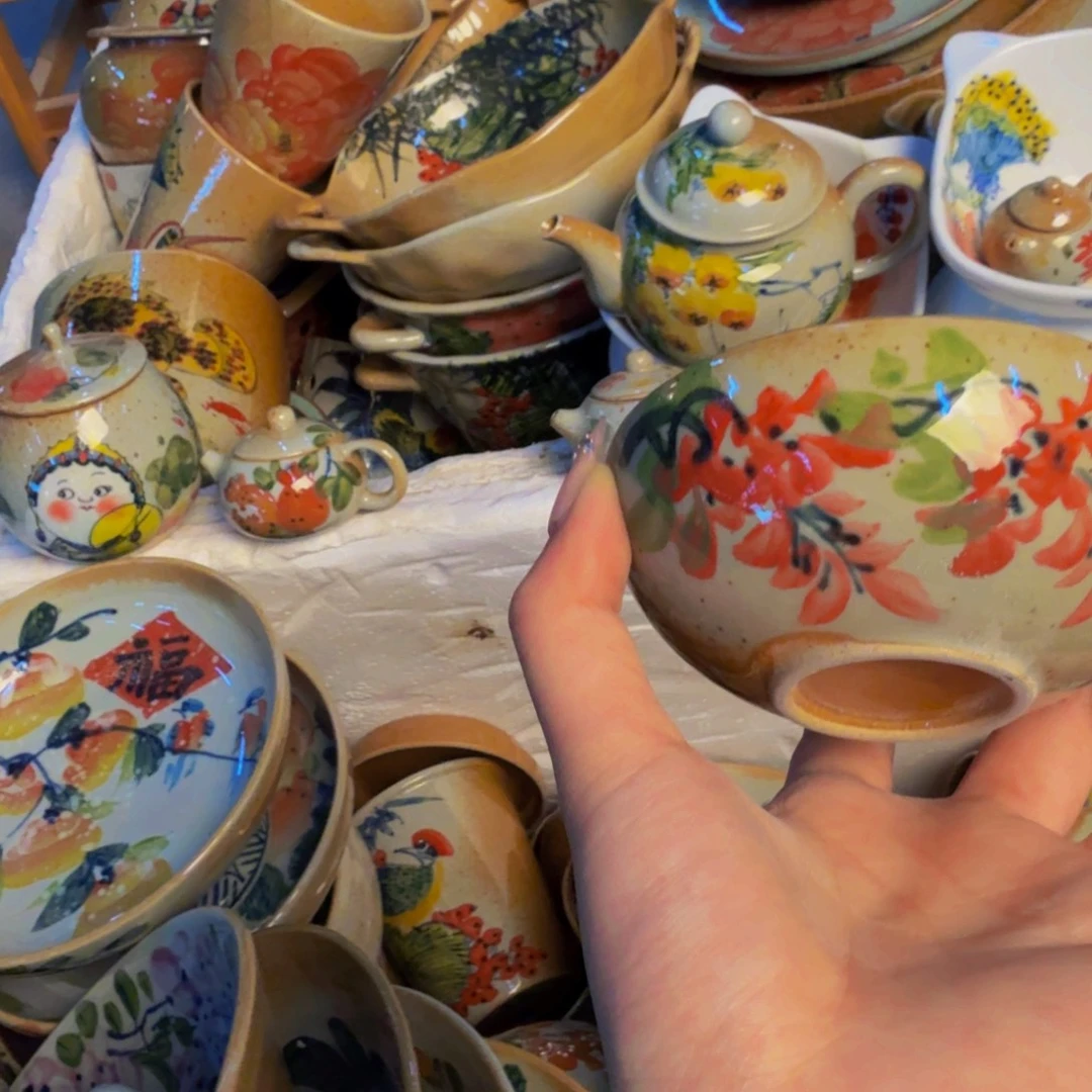 瓷片景德镇陶瓷手工手绘