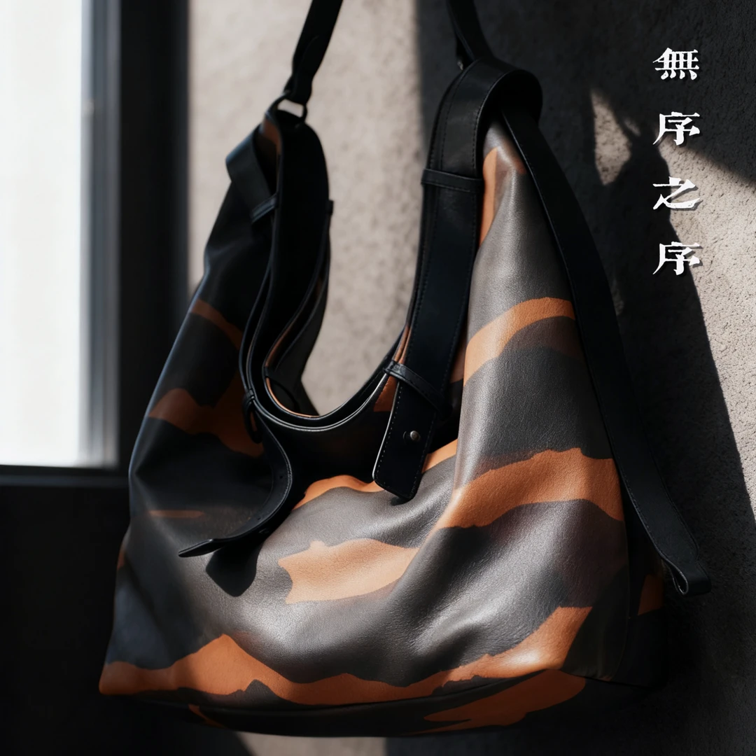 【无序之序】重工手工复古磨毛水洗头层牛皮单肩斜挎真皮牛皮包