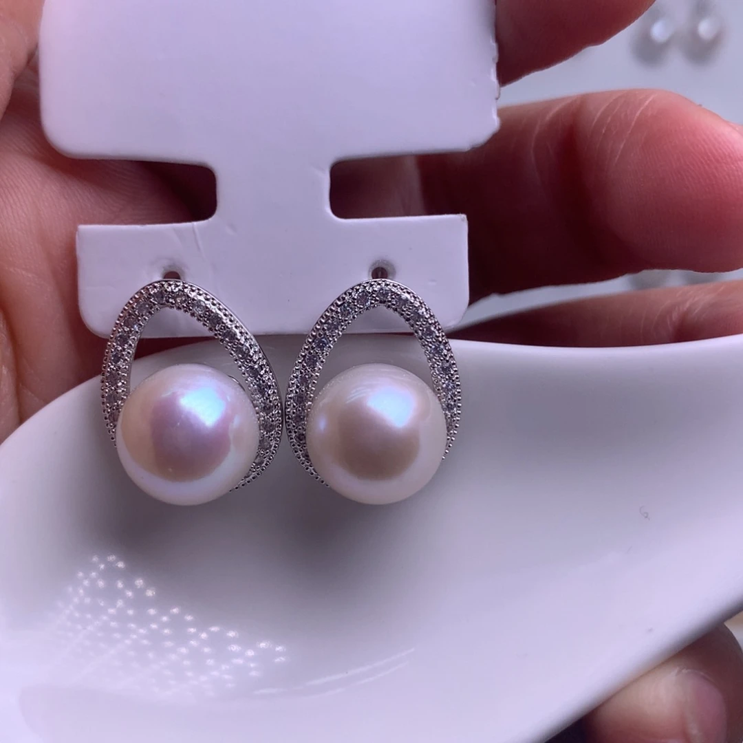 未镶嵌耳饰淡水珍珠