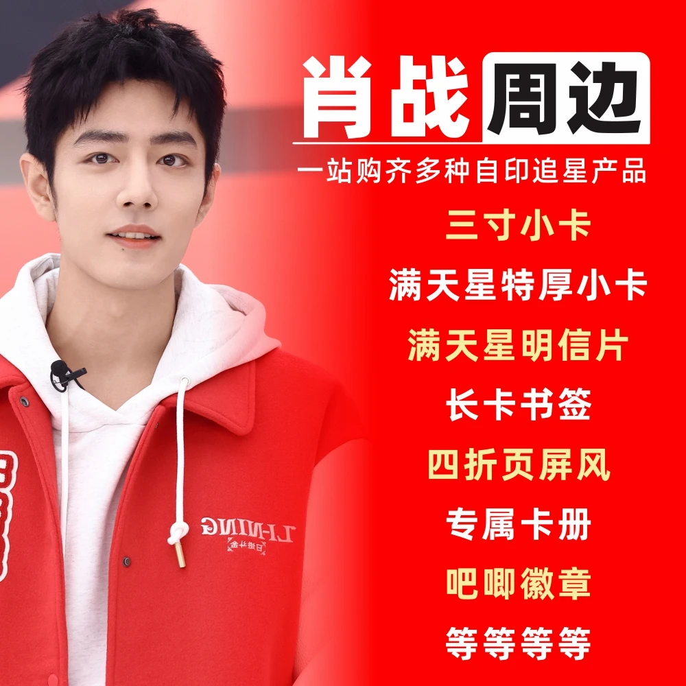 肖战周边小卡明信片拍立得卡册相框礼物饭制自印物料吧唧收藏卡片