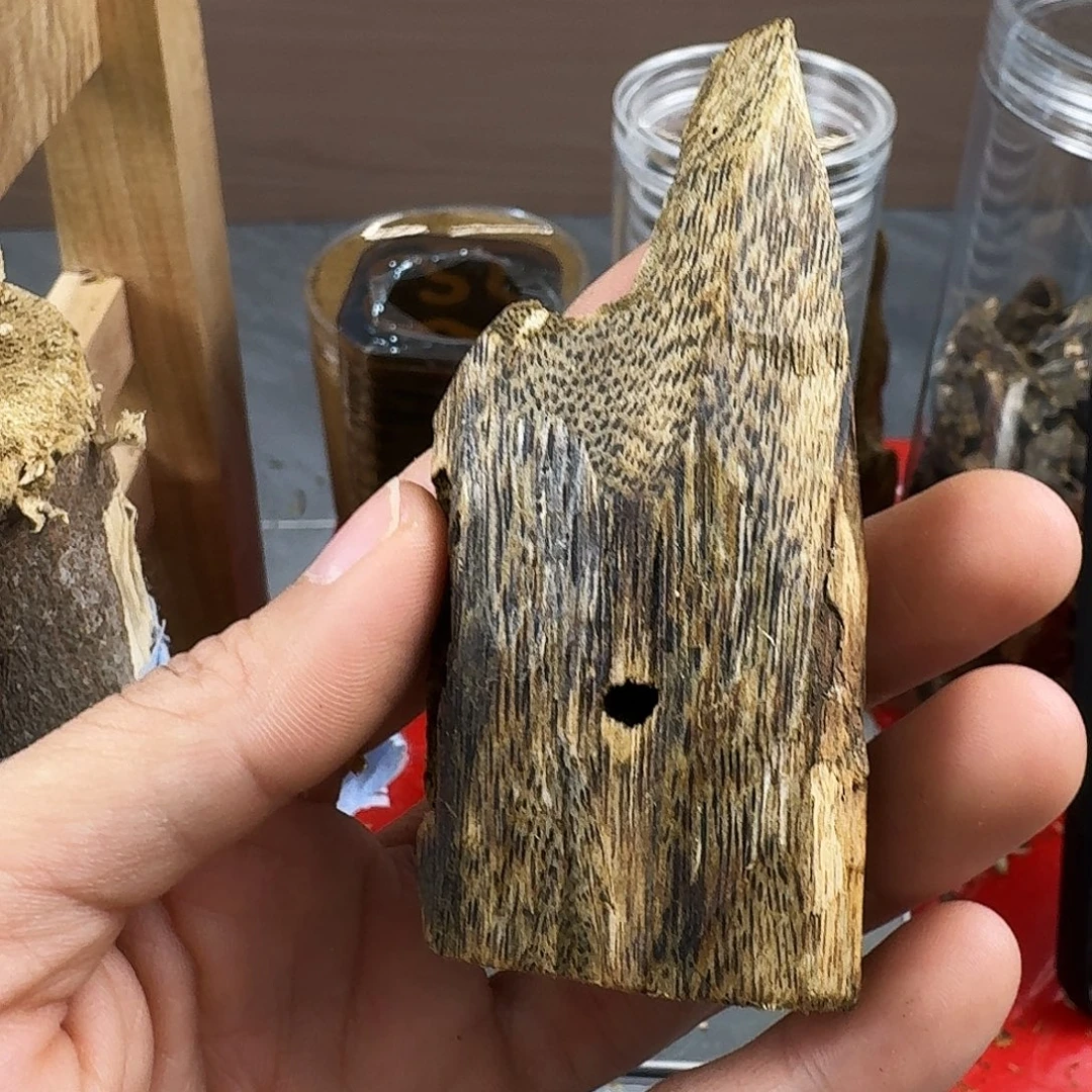 香料绿奇楠张勺子天然虫漏20克