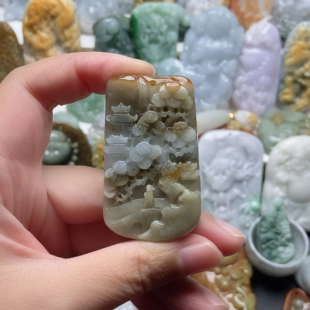 翡翠未镶嵌颈饰翡翠