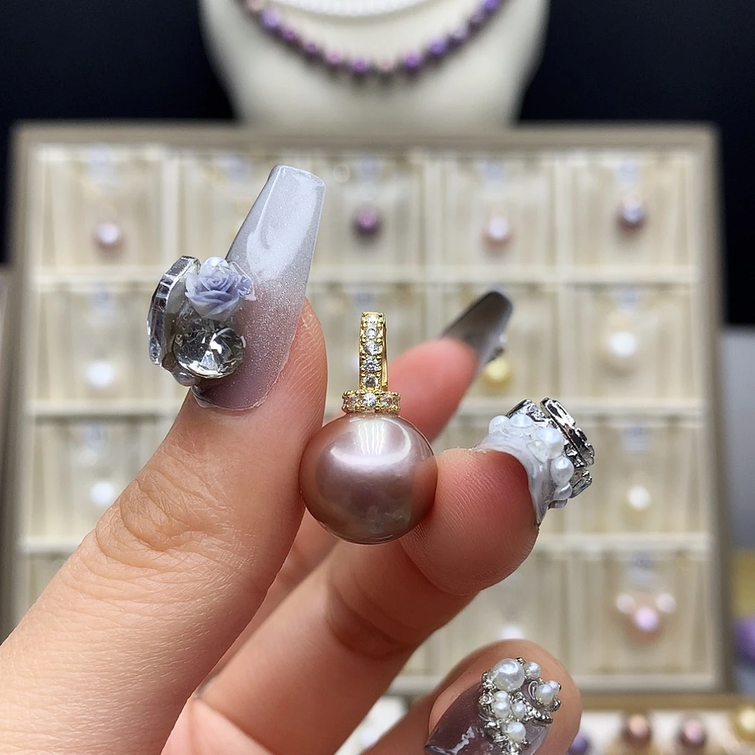 颈饰合金淡水珍珠