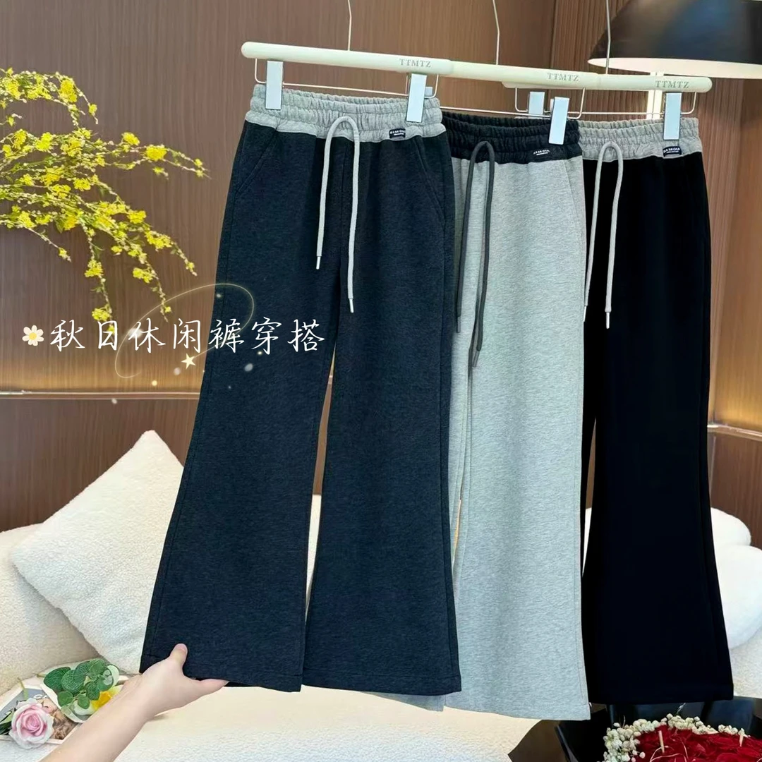 【实体品质.加绒】女童微喇裤2025秋款中大童高腰百搭休闲裤2976