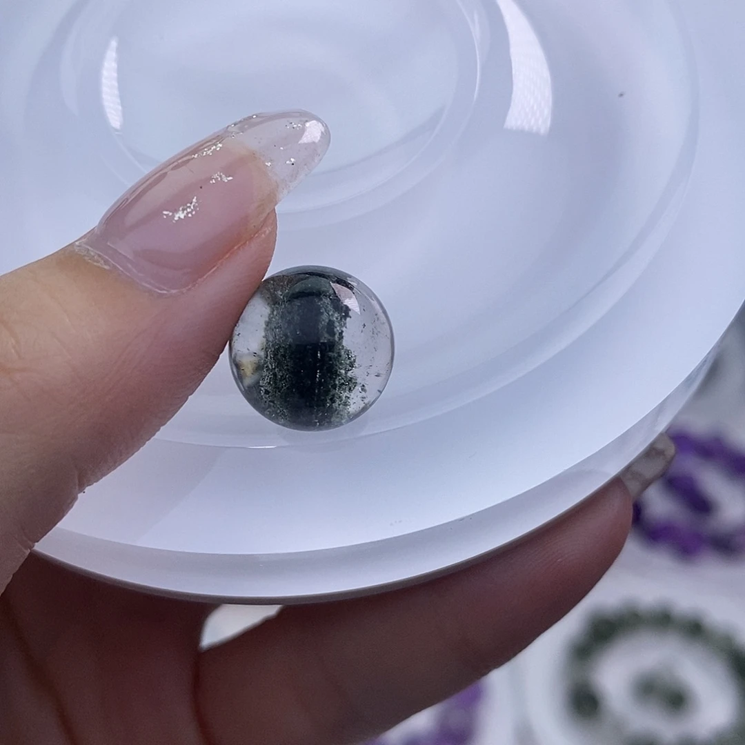 天然水晶定制打孔不退不换未镶嵌水晶萌***?