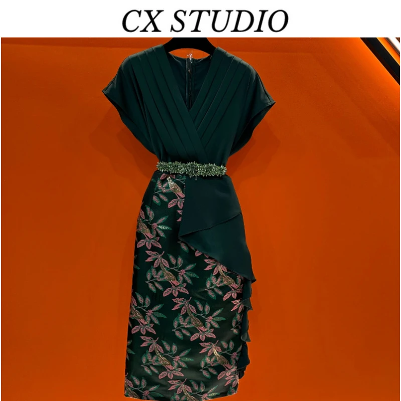 编码51 经典收腰轻奢时尚春夏季连衣裙 TG525