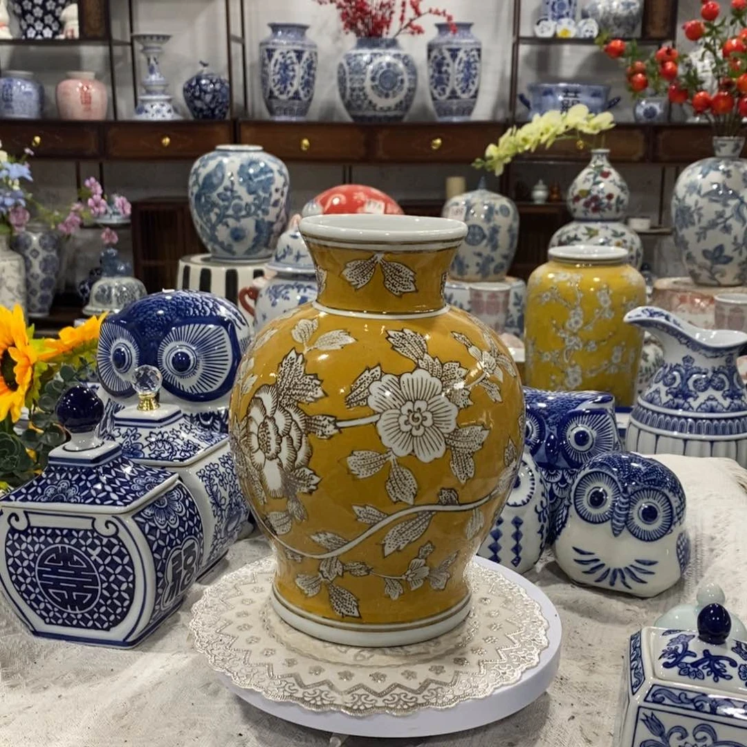 【闪购商品】摆件石榴花瓶瑕疵……