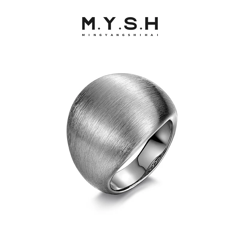 925银戒指 MYSH铭扬饰海灵魂摆渡专属个性指环潮简约百搭情侣尾戒