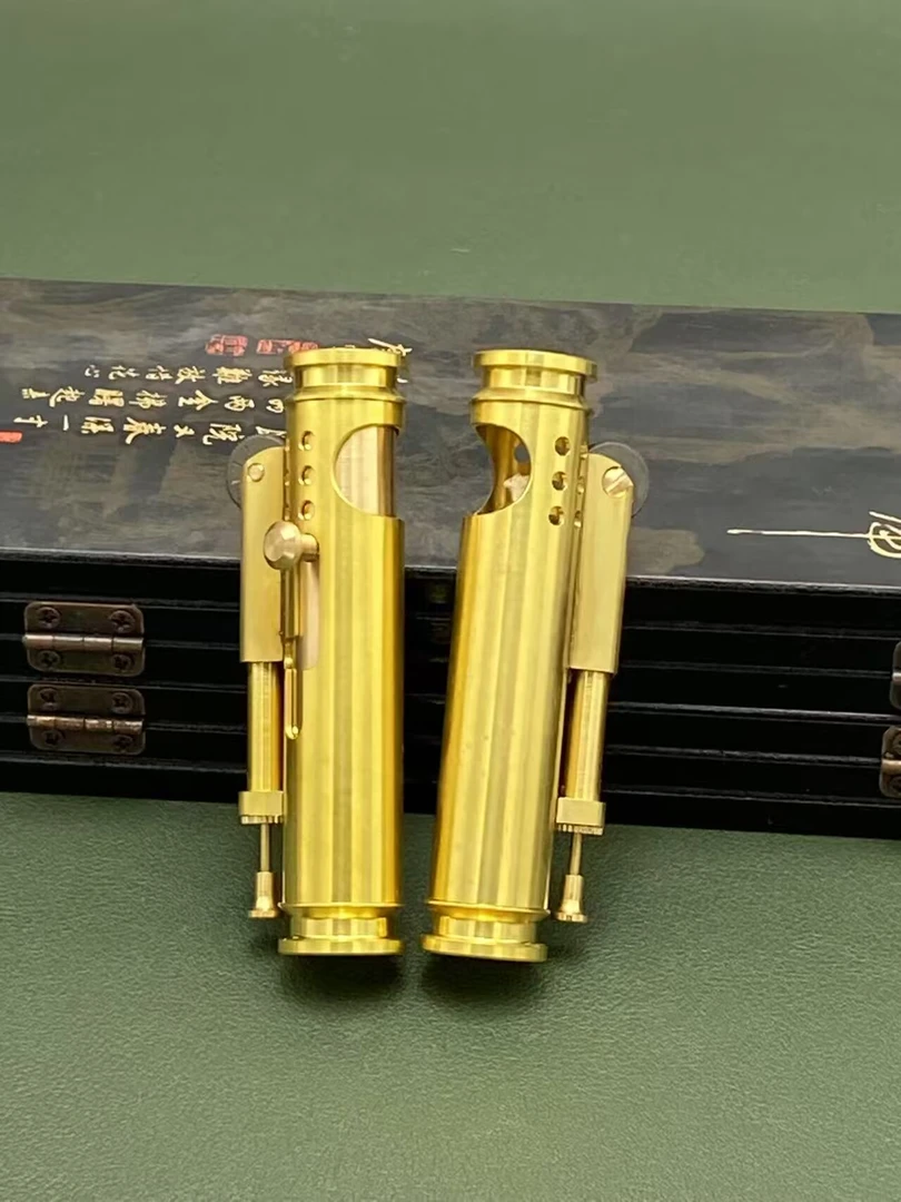 手工黄铜AK巴雷特弹壳枪栓式战壕煤油打火机个性复古时尚便携礼