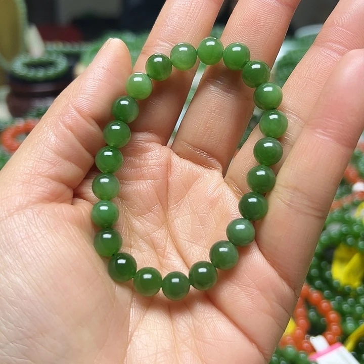 和田玉（碧玉）未镶嵌手链